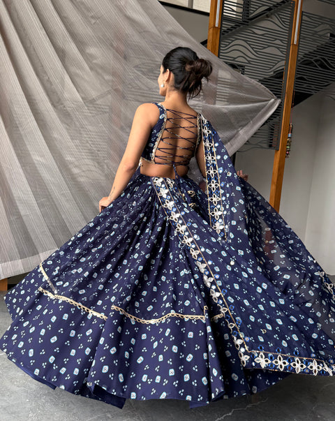 Sapphire Bandhani