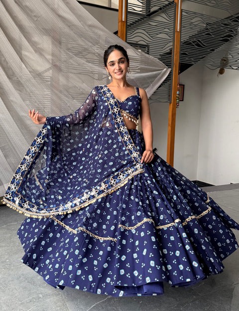 Sapphire Bandhani